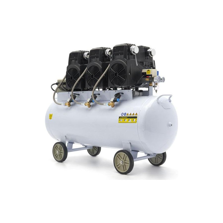 HBM Silent 6 PS Flüsterkompressor – 150 Liter professioneller geräuscharmer Kompressor SGS - Tools.de TP Profishop GmbH