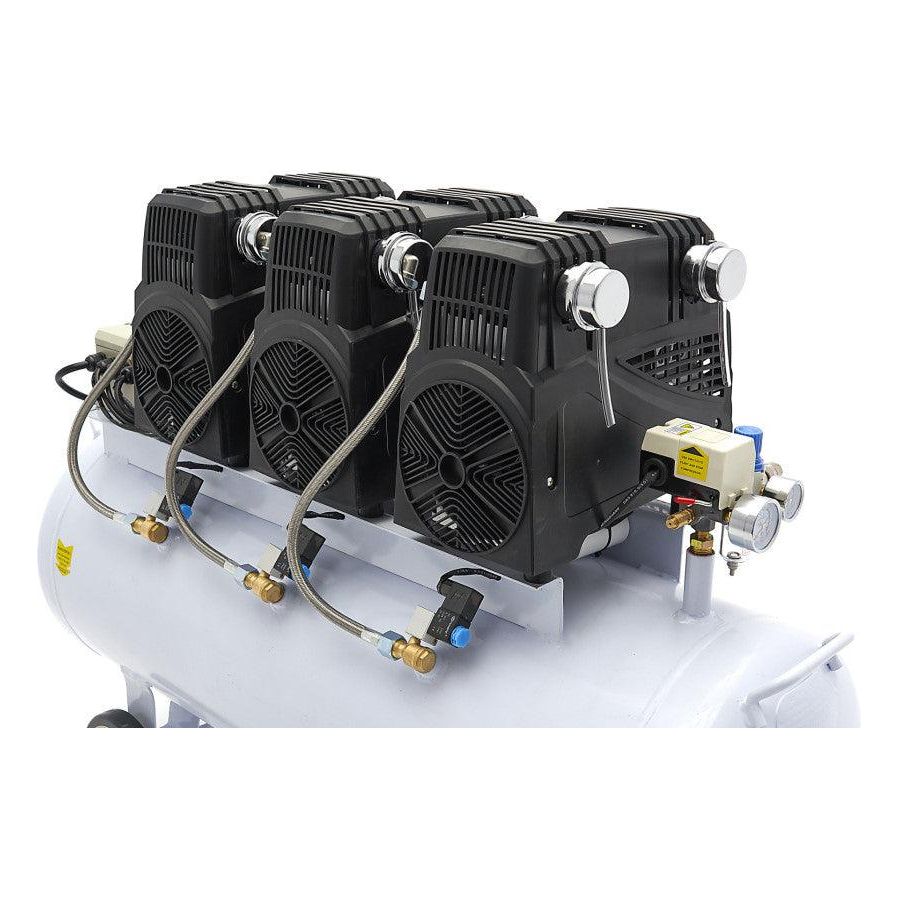 HBM Silent 6 PS Flüsterkompressor – 150 Liter professioneller geräuscharmer Kompressor SGS - Tools.de TP Profishop GmbH