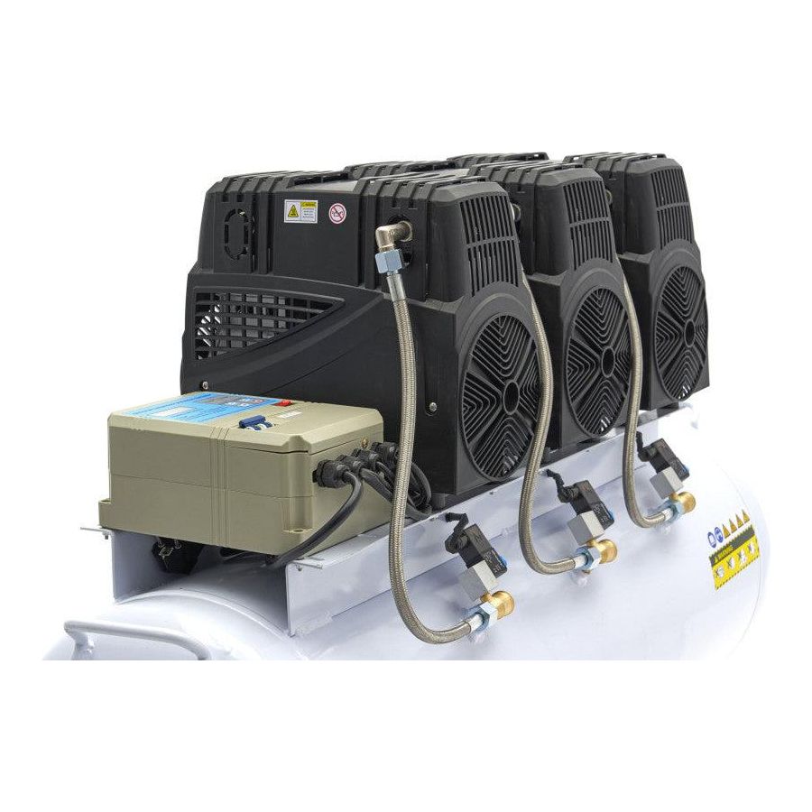 HBM Silent 6 PS Flüsterkompressor – 150 Liter professioneller geräuscharmer Kompressor SGS - Tools.de TP Profishop GmbH