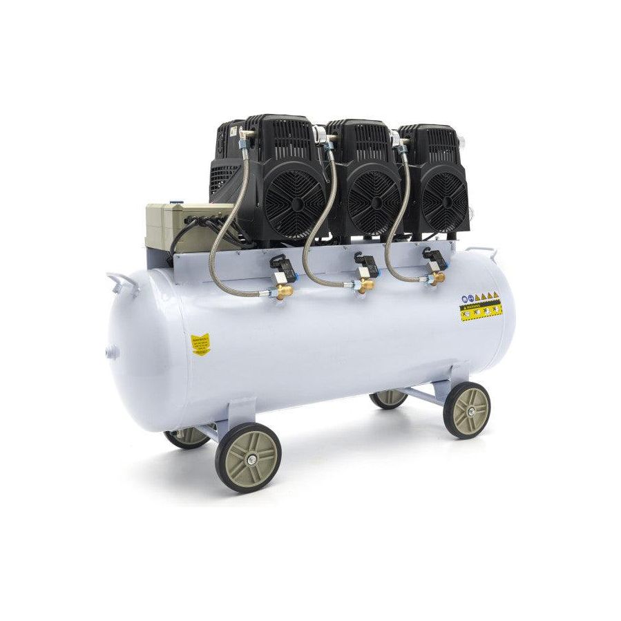 HBM Silent 6 PS Flüsterkompressor – 150 Liter professioneller geräuscharmer Kompressor SGS - Tools.de TP Profishop GmbH
