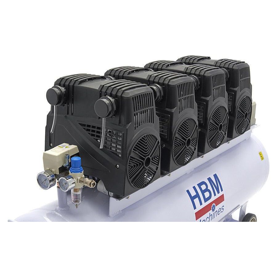 HBM Silent 8 PS - 200 Liter 10bar Max. Profi Geräuscharmer Kompressor, Flüsterkompressor SGS - Tools.de TP Profishop GmbH