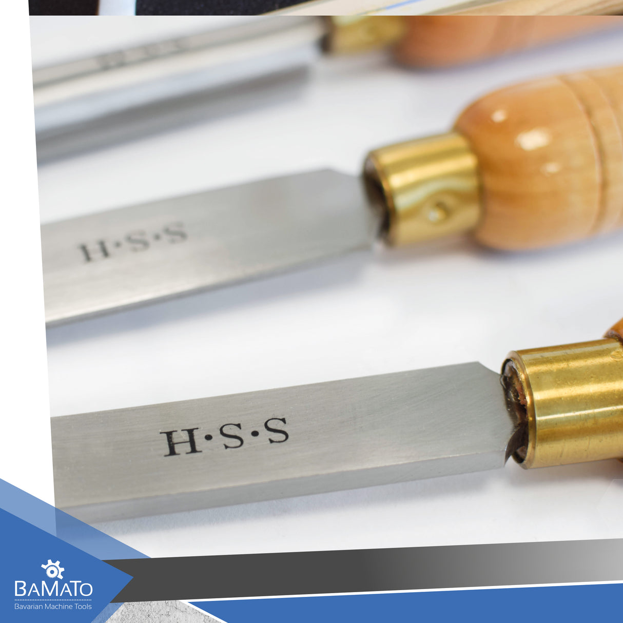 BAMATO HSS-Dreheisen 6-teiliges Set in Holzkiste