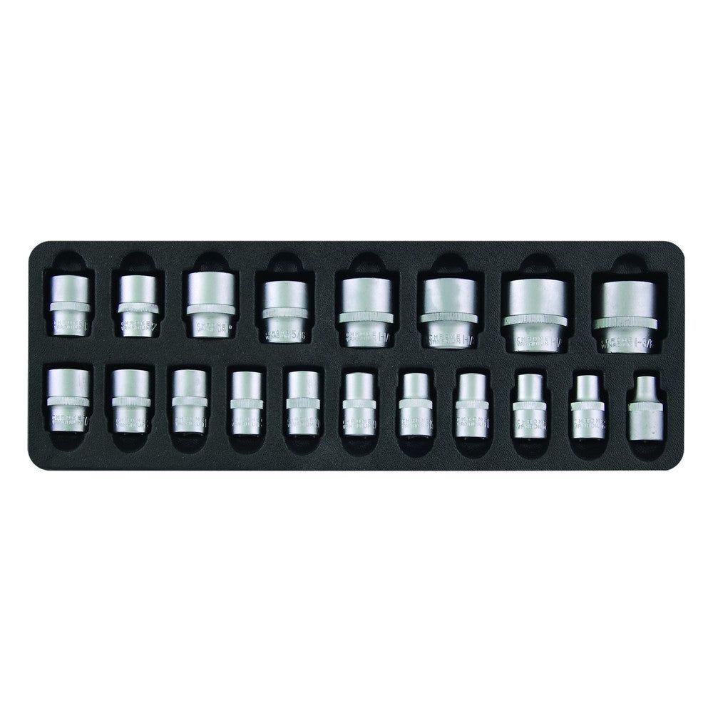 Seneca Nüssen Satz 1/2" 19 Stück sae Profi - 910006AF