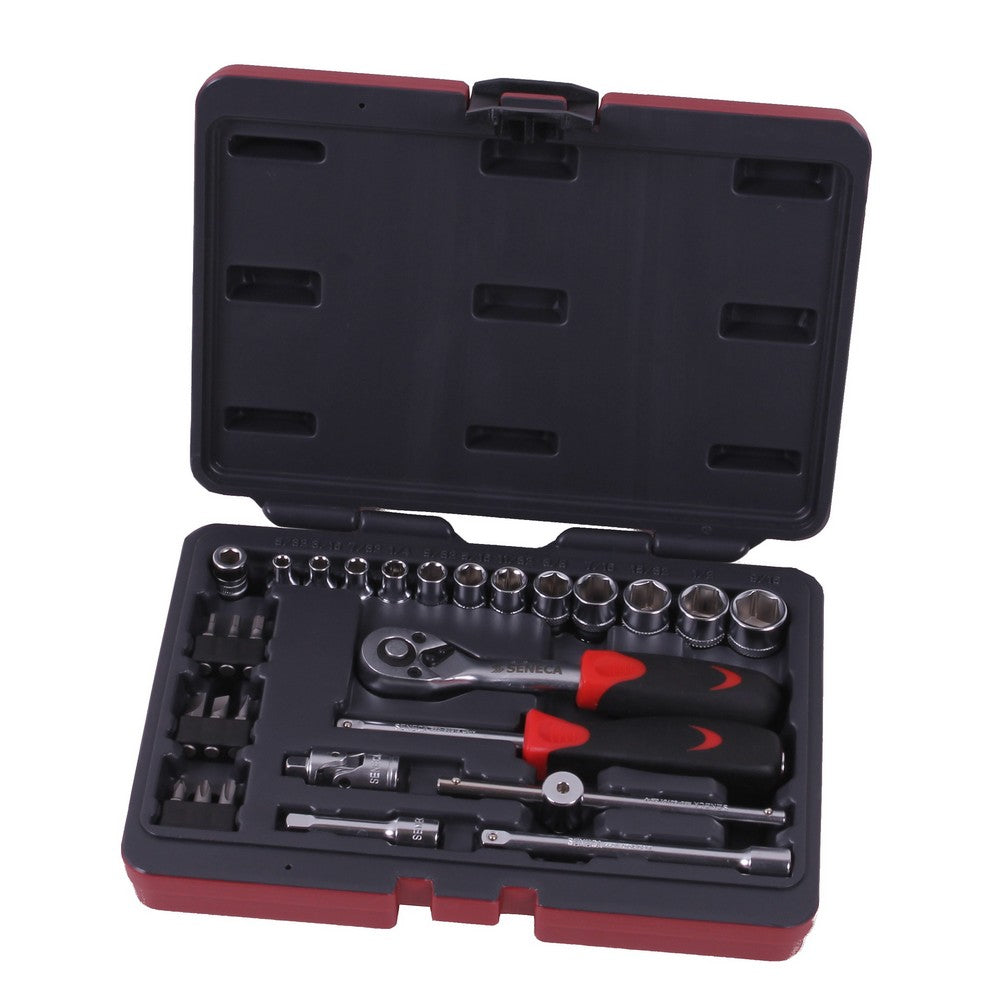 Seneca Knarrenkaste 1/4" 28 Stück sae Profi - 218007AF