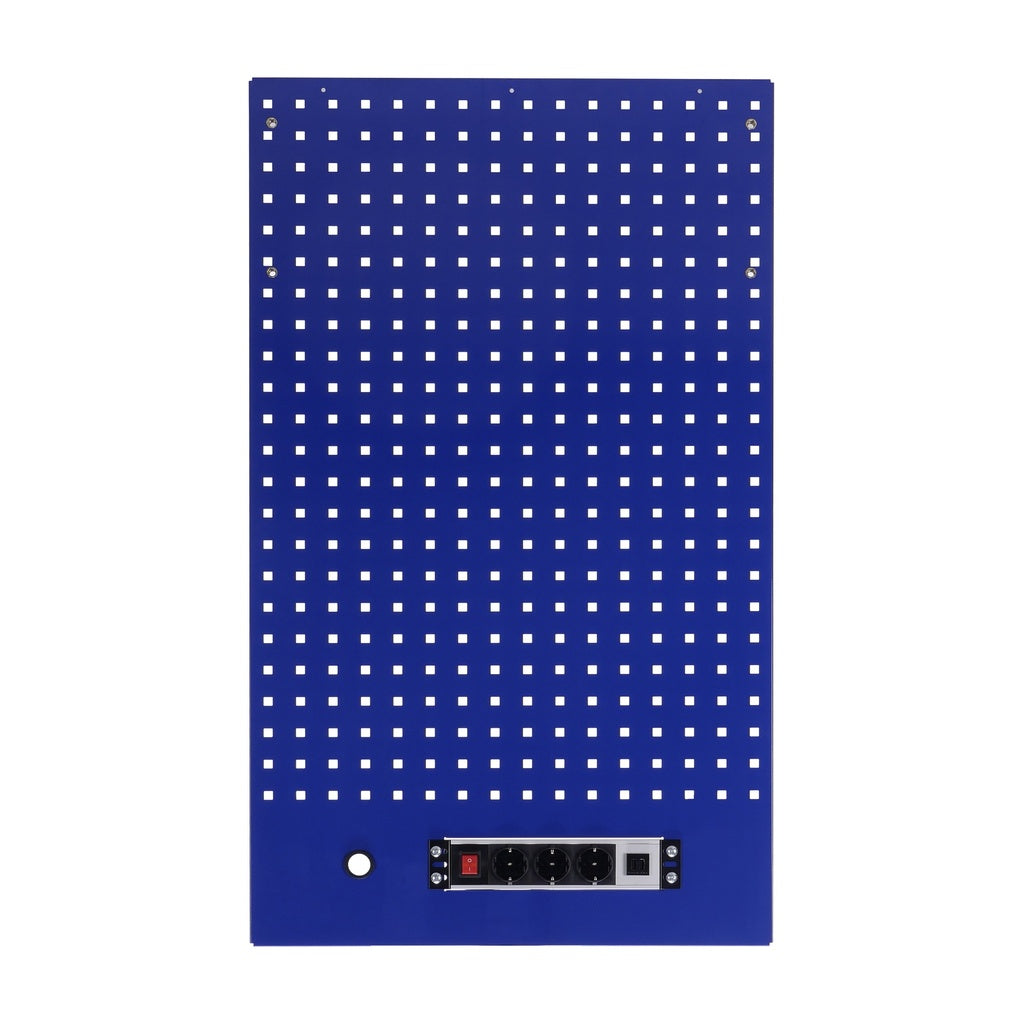 Bullram TOOLBOX4YOU Werkzeugwand mit Steckdosenleiste 615 x 1052 mm BLUE - GC10BSBLUE