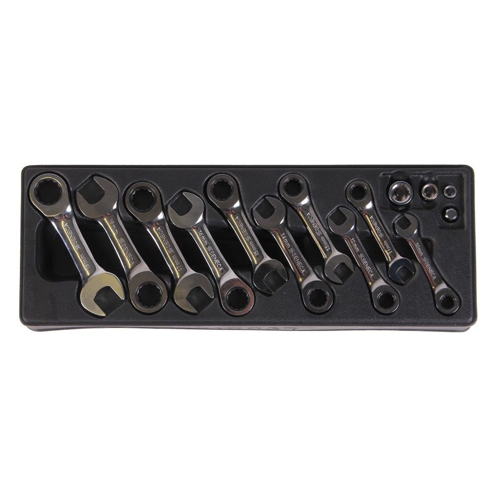 Seneca Ratschenring Maulschlüsselsatz Kurz 14 Stück Profi - 910037