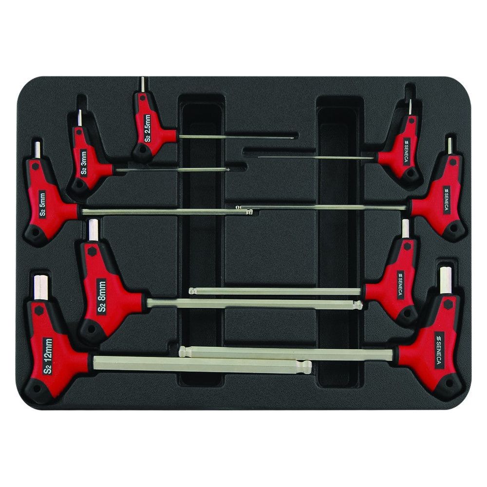 Seneca T-Grip Inbusschlusselsatz 9 Stück Profi - 920025