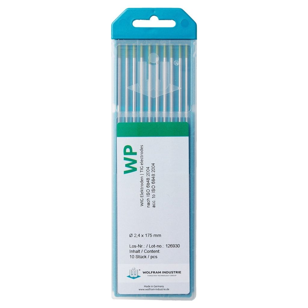 Wolfram Industries Wolframelektroden WP 2,4 x 150 mm 10 Stück - 707047PL