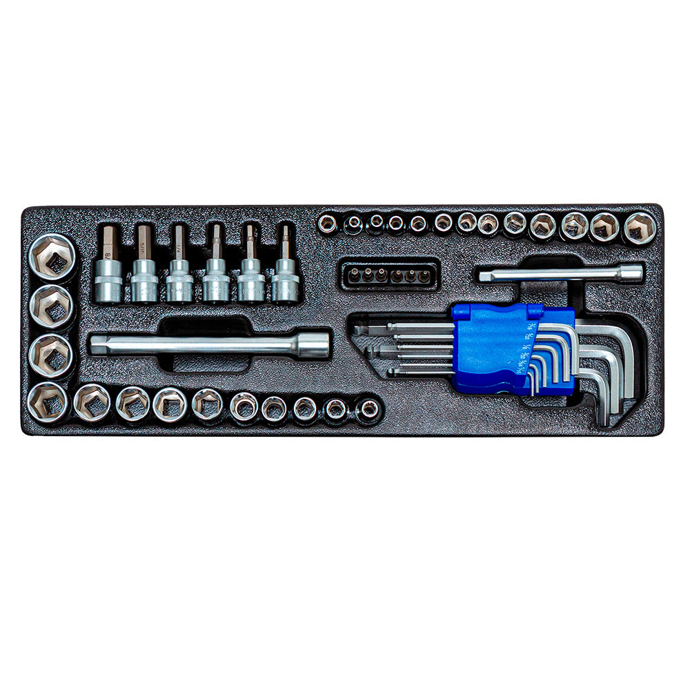 Seneca Steckschlüsselsatz 1/4" - 3/8" SAE 49 Stück - 910063