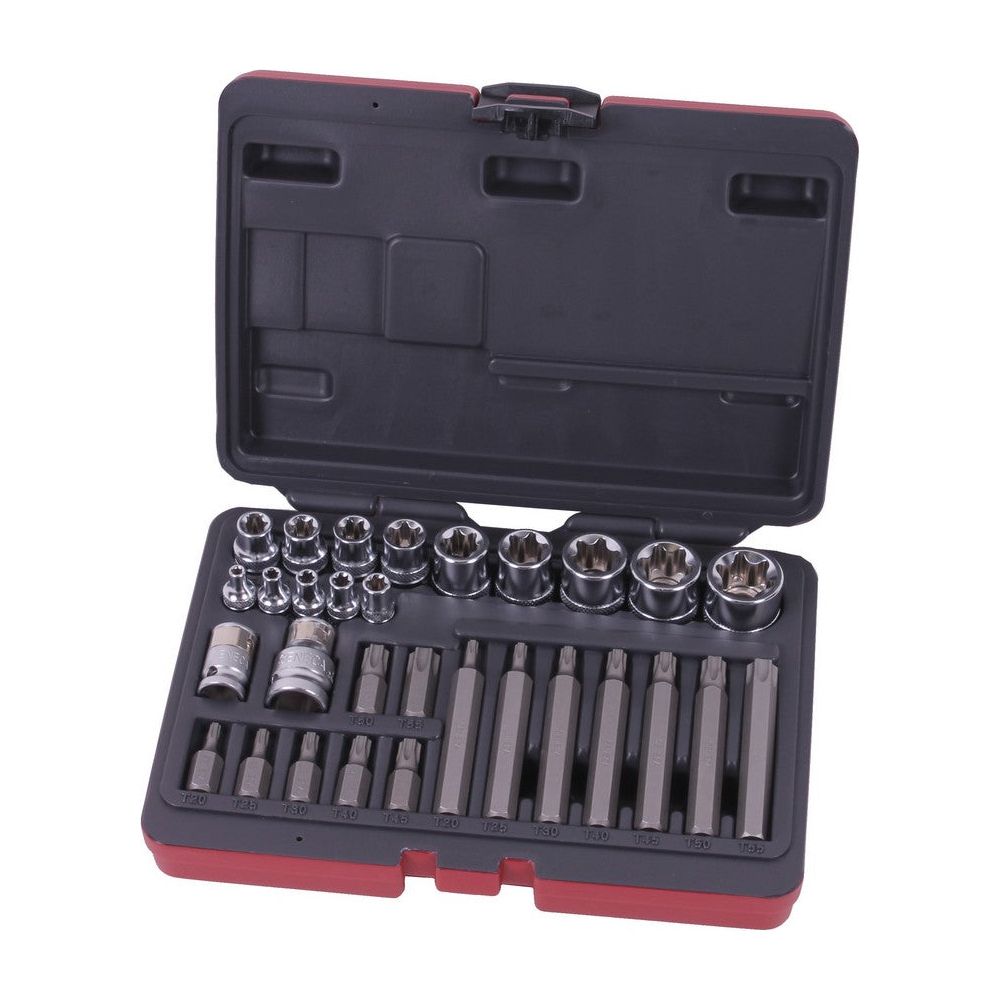 Seneca Bit Einsatz Steckschlüssel Satz E-Profil T-Profil 1/4" 3/8" 1/2" 30 Stück Profi - 221009