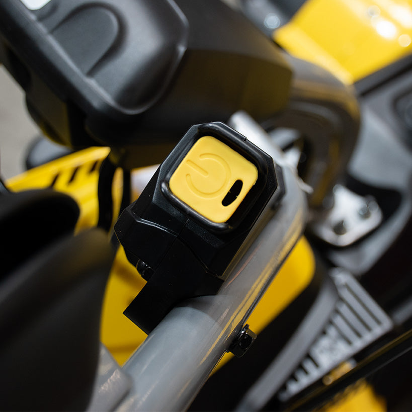 BAMATO KEM-1000 Kehrmaschine mit Kehrgutbehälter / Schneeschild / E-Start