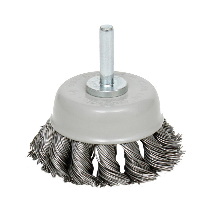 Deltach Topfbürste 65mm, Stift 6mm, 6.000rpm, geflochten 735225