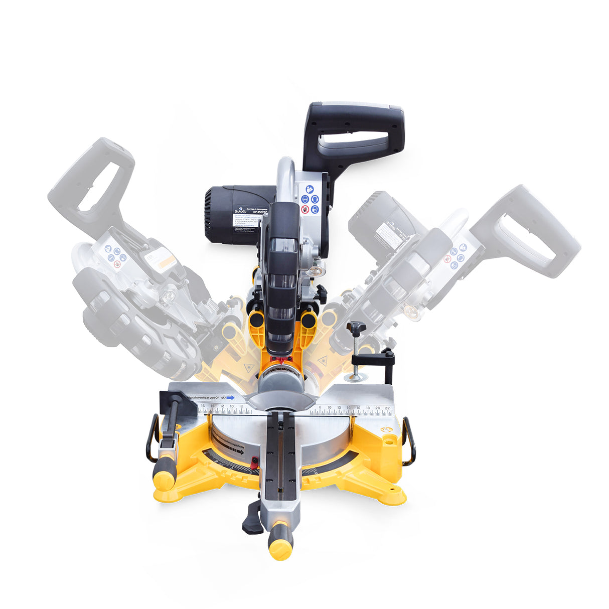 BAMATO Abläng- und Gehrungssäge KP-350PRO mit Sanftanlauf