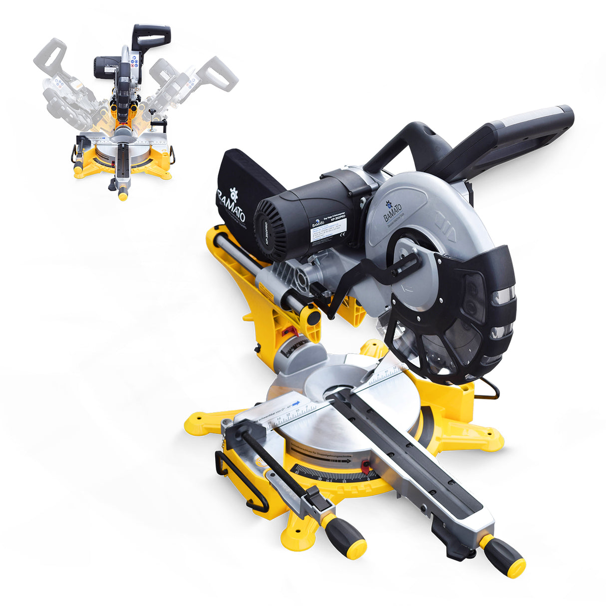 BAMATO Abläng- und Gehrungssäge KP-350PRO mit Sanftanlauf