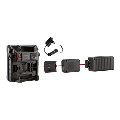 KRAFTWERK LED Arbeitslampe 5000 – Lumen, Akku wechselbar, 5 Lichtfarben, IP65 - KW-702.006.500