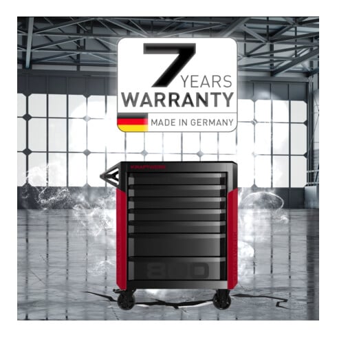 KRAFTWERK LT700 Werkstattwagen BASIC, 7 Schubladen, 259-tlg., anthrazit – Made in Germany mit Jahren Garantie - KW-102.107.216