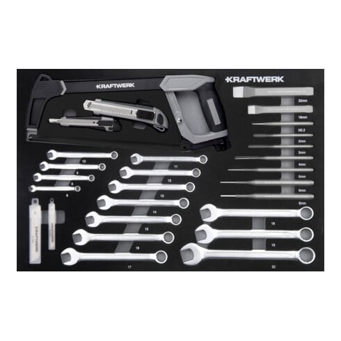 KRAFTWERK LT700 Werkstattwagen BASIC, 7 Schubladen, 259-tlg., anthrazit – Made in Germany mit Jahren Garantie - KW-102.107.216