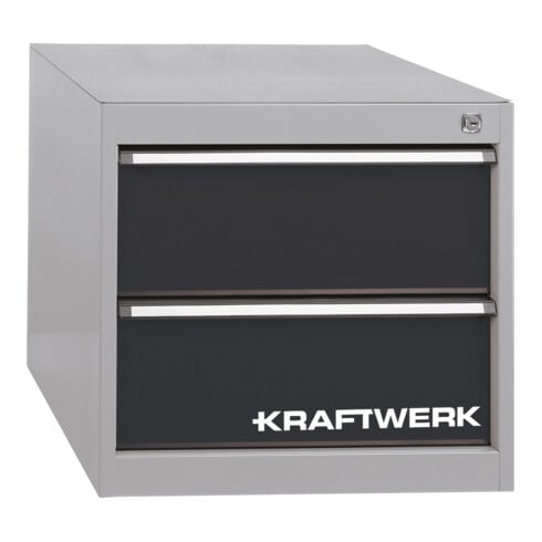KRAFTWERK Schubladenbox MyWorkplace 137.001.004 – 2 Schubladen, 470x535x600 mm, 60 kg Tragkraft - KW-137.001.004