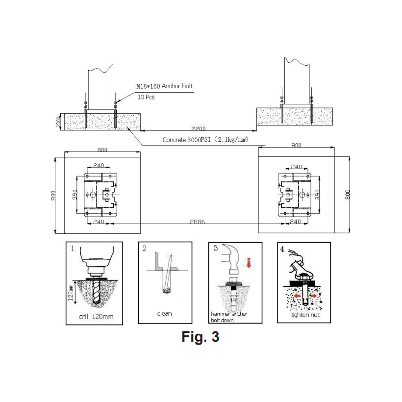 KROFtools 2 Säulen Hebebühne 4.0 t - BASIC LINE 230v - manuelle Entriegelung 230V Ref. 9802 - Tools.de TP Profishop GmbH