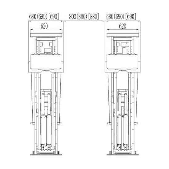 KROFtools 3.5t Profi Scherenhebebühne mit integriertem Achsfreiheber, LED Beleuchtung / Radfreiheber / 3500kg 400V Hebebühne / hydraulische Scherenhebebühne Modell 9832 - Tools.de TP Profishop GmbH