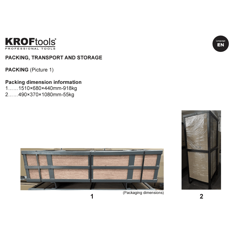 KROFtools 3T Doppel Scherenhebebühne mit großer Hubhöhe für PKW und Kleintransporter - 230V - Modell 9815M - Tools.de TP Profishop GmbH
