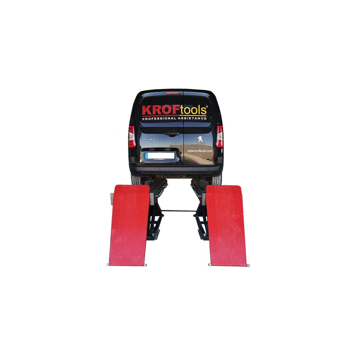 KROFtools 4.5t Profi Scherenhebebühne, LED Beleuchtung 4500kg 400V / Hebebühne / hydraulische Scherenhebebühne Modell 9833 - Tools.de TP Profishop GmbH