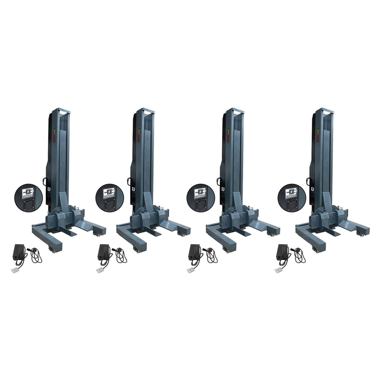 KROFtools Akku LKW Hebebühne Radgreifanlage 8T Akku Kabewllose Mehrsäulenhebebühne, Hebebühne mit Radgreifern Modell 9886 - Tools.de TP Profishop GmbH