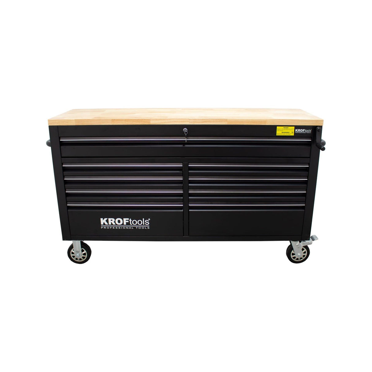 KROFtools Robuster 61" Werkstattwagen mit 9 Schubladen und Hebearbeitsplatte - Tools.de TP Profishop GmbH