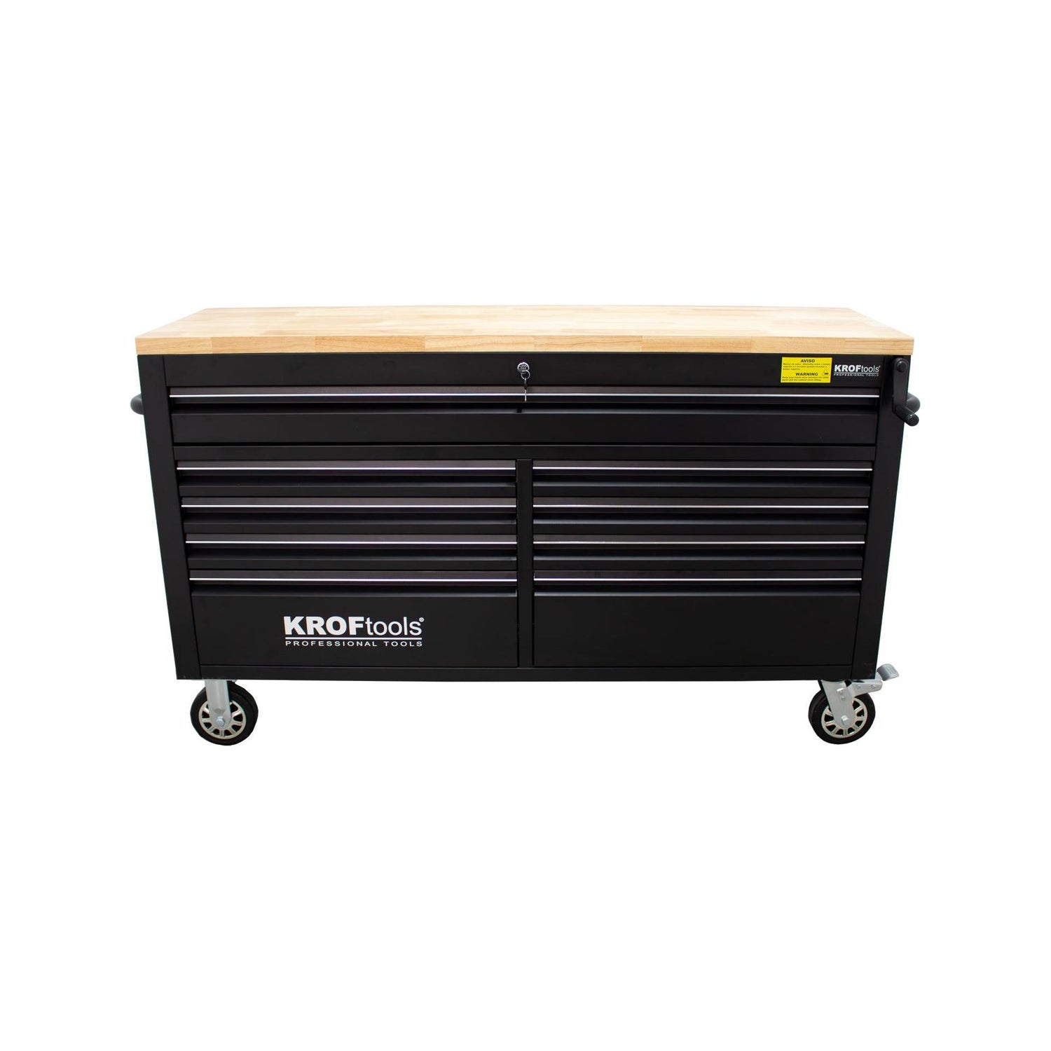 KROFtools Robuster 61" Werkstattwagen mit 9 Schubladen und Hebearbeitsplatte - Tools.de TP Profishop GmbH