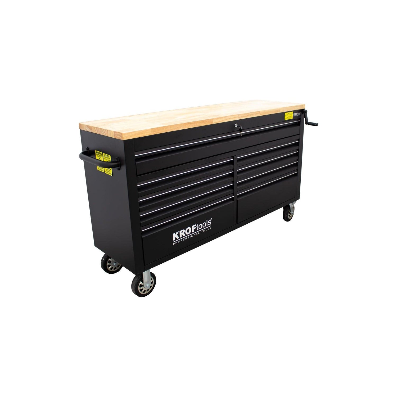 KROFtools Robuster 61" Werkstattwagen mit 9 Schubladen und Hebearbeitsplatte - Tools.de TP Profishop GmbH