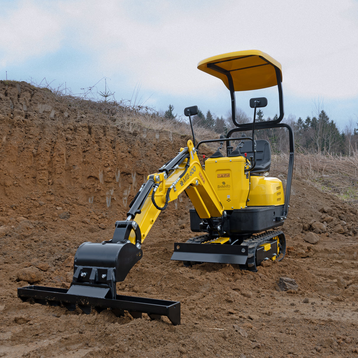 BAMATO Schwader für Minibagger MIB-600