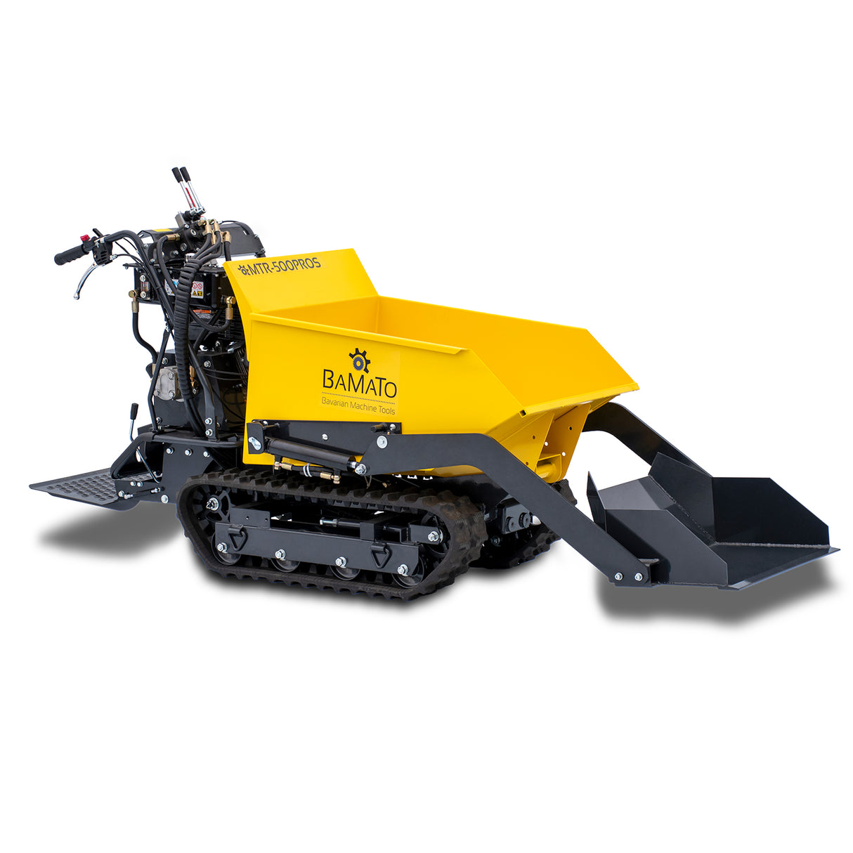 BAMATO Mini-Raupendumper MTR-500PROS mit Kipphydraulik & Selbstladevorrichtung