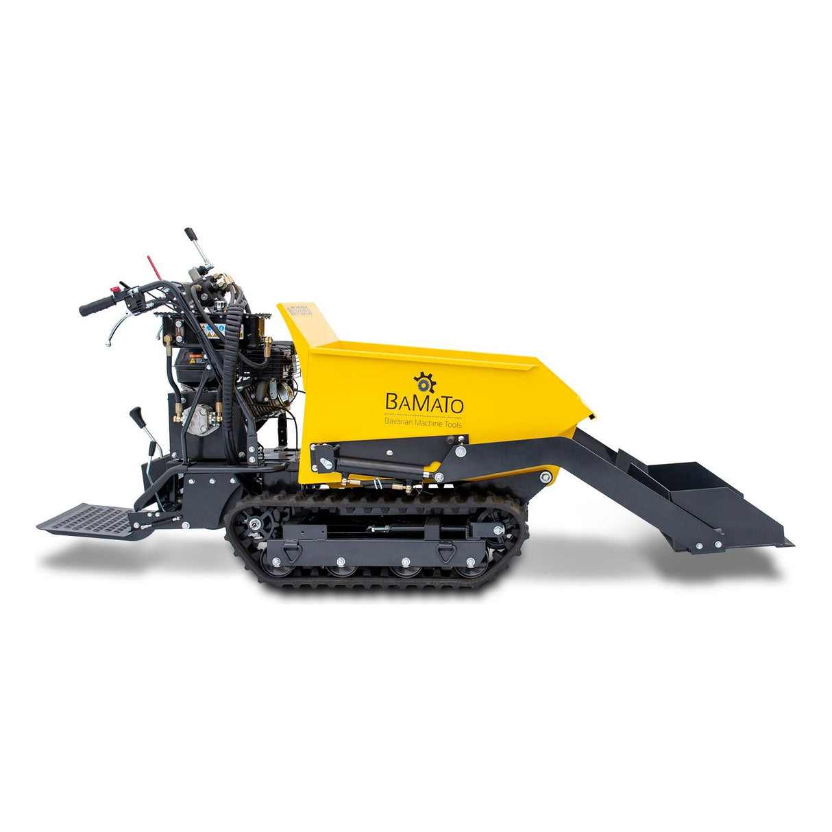 BAMATO Mini-Raupendumper MTR-500PROS mit Kipphydraulik & Selbstladevorrichtung