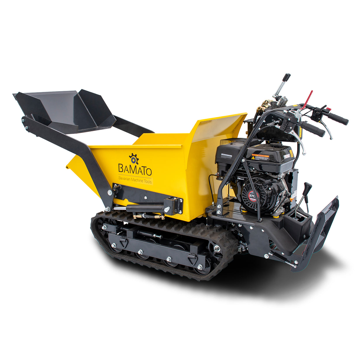 BAMATO Mini-Raupendumper MTR-500PROS mit Kipphydraulik & Selbstladevorrichtung