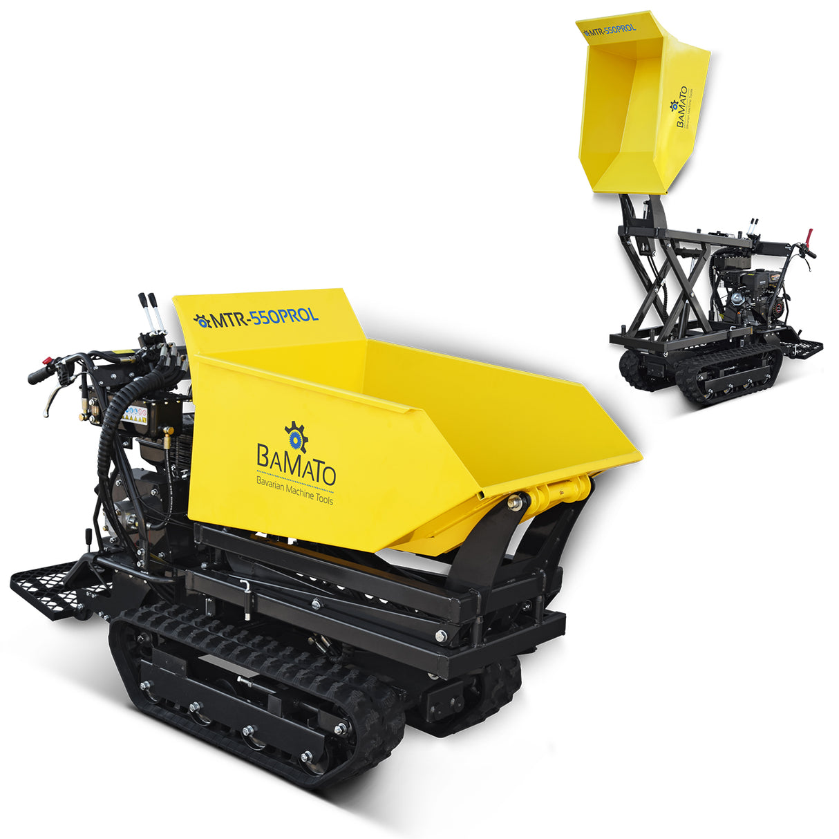 BAMATO Mini-Raupendumper MTR-550PROL mit Hubfunktion