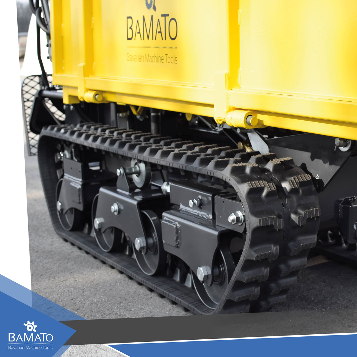 BAMATO Mini-Raupendumper MTR-800PRO mit Kipphydraulik und Trittbrett