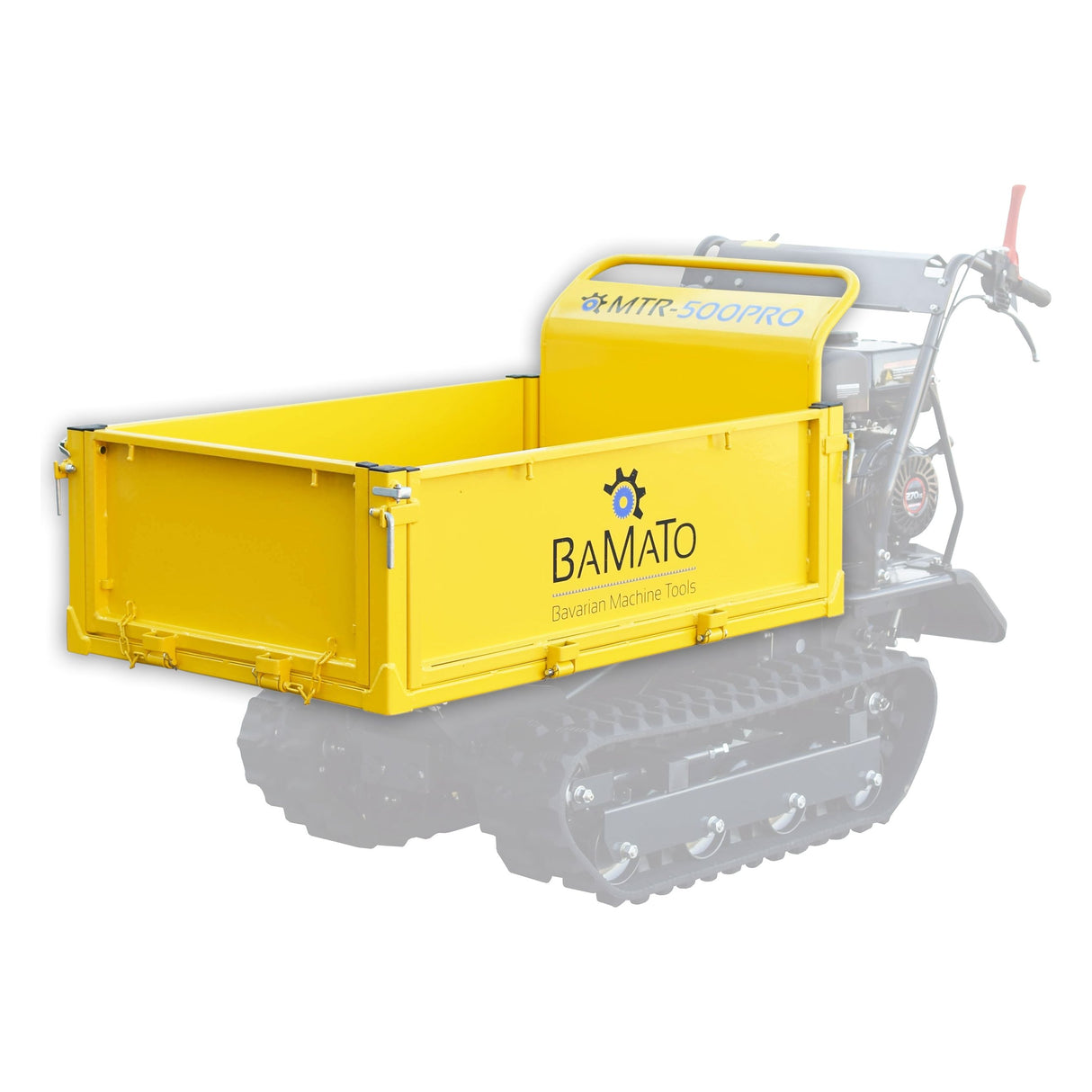 BAMATO Anbau mit klappbaren Bordwänden für Raupendumper MTR-500H und MTR-500PRO