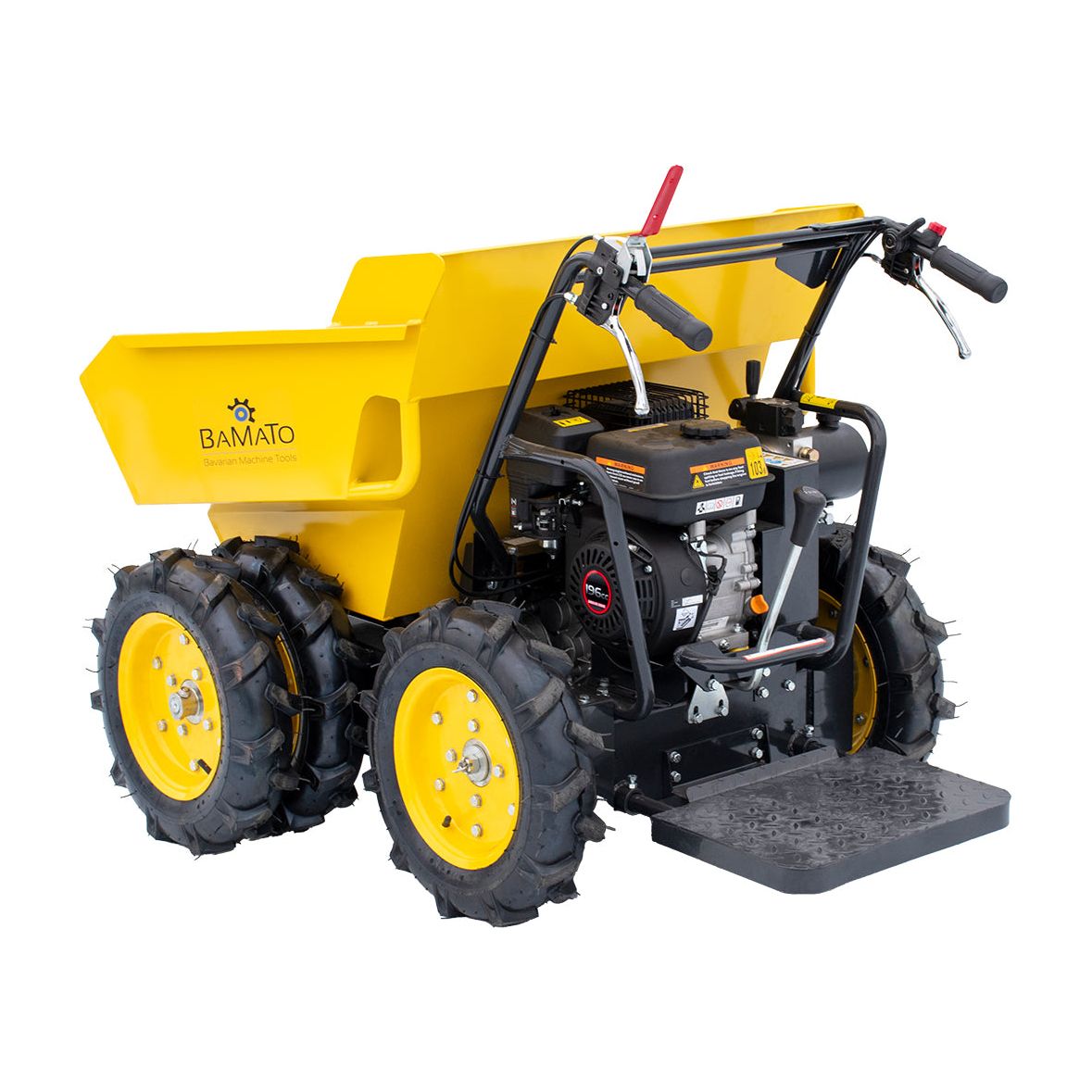 BAMATO Minitransporter MTR-300RH mit Allradantrieb & Stampfer-Kipphydraulik