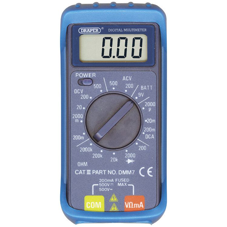 Draper Tools Multimeter, 500V AC/DC D52320