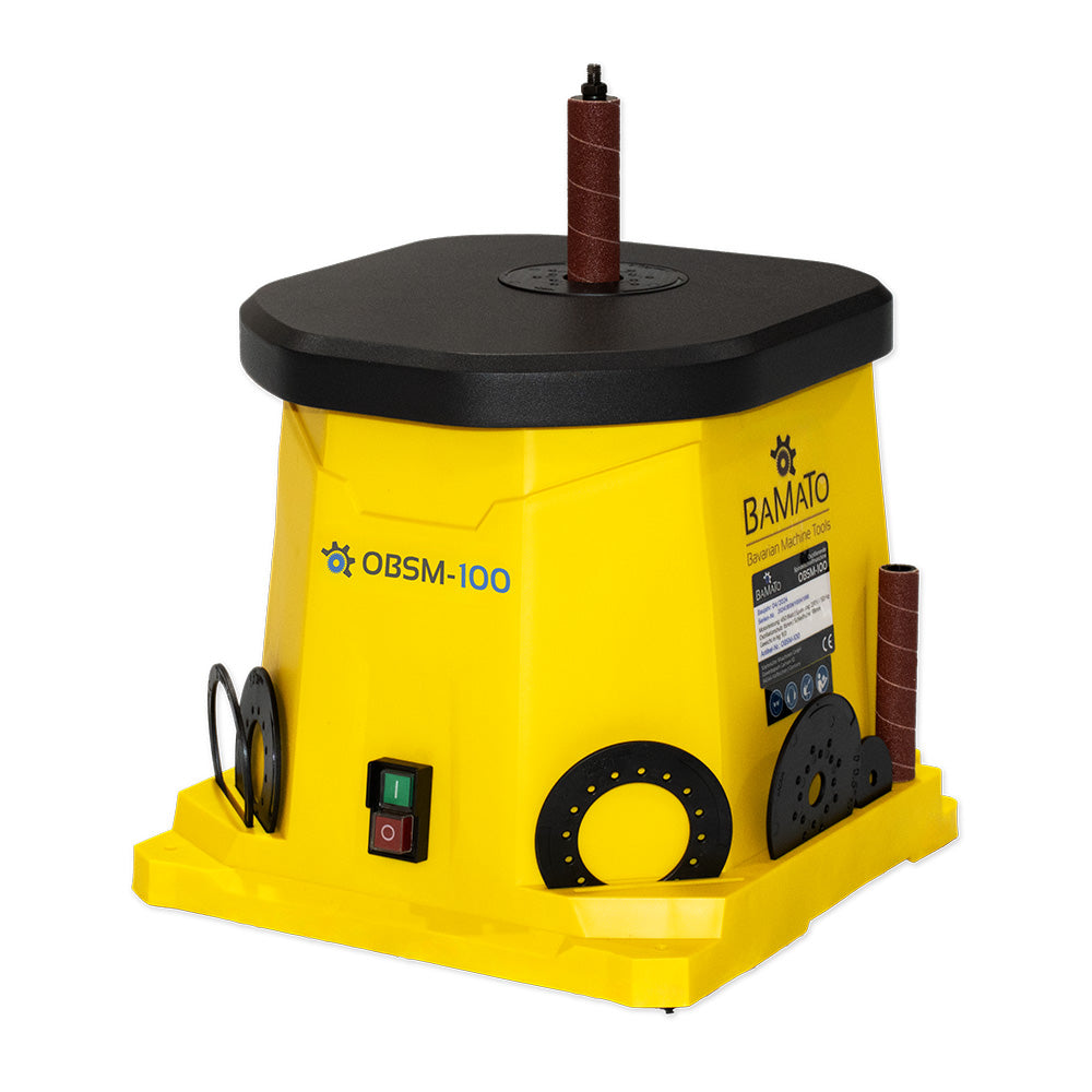 BAMATO Oszillierende Spindelschleifmaschine OBSM-100 inkl. XXL-Zubehörset