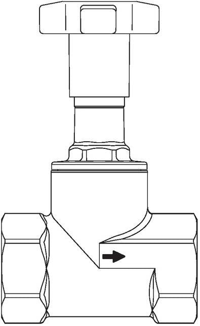 Oventrop Gradsitzventil Baureihe 2 mit Stellungsanzeige PN 25 DN 15 R 1/2 Z IG