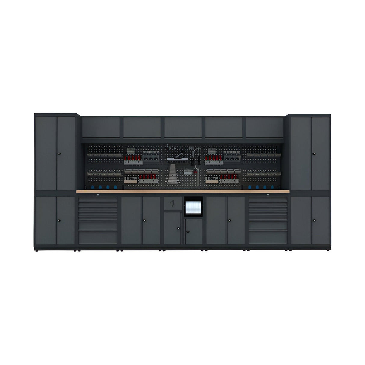 Bullram TOOLBOX4YOU Werkstatteinrichtung Set Expert Serie - Werkstattmodul I - Profi KFZ Werkbank - BGMODI