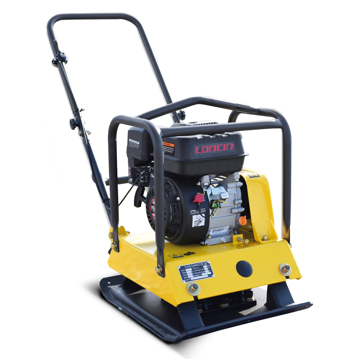 BAMATO Rüttelplatte R-100 mit Gummimatte & Zubehörsatz