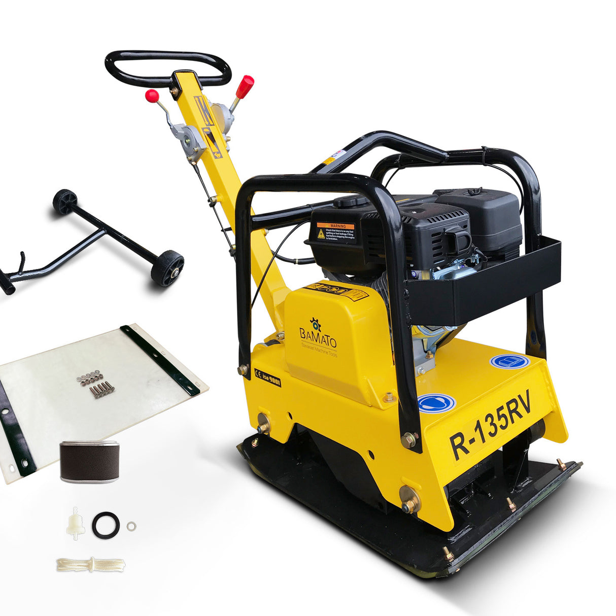 BAMATO Vibrationsplatte R-135RV mit Vor- und Rücklauf