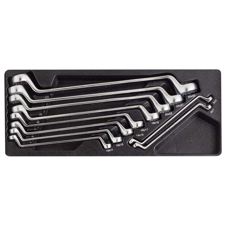 Deltach Ringschlüsselsatz gebogen, 10 Stück, M-Modul 203000