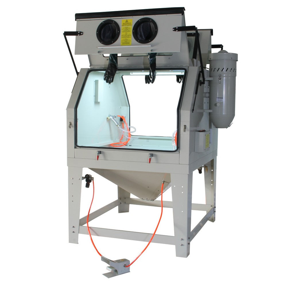 AirPro Sandstrahlkabine mit Absaugung 1200 Liter Profi Strahlkabine mit Absaugung SB120A