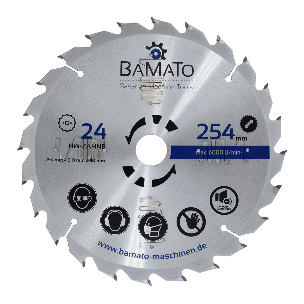 BAMATO 3-tlg. Hartmetall-Kreissägeblatt-Satz SBS254SET