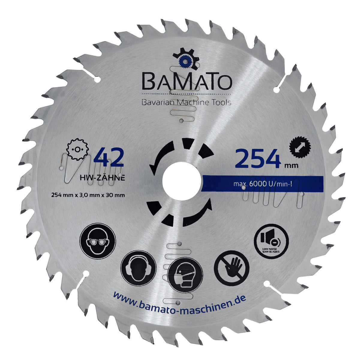 BAMATO 3-tlg. Hartmetall-Kreissägeblatt-Satz SBS254SET