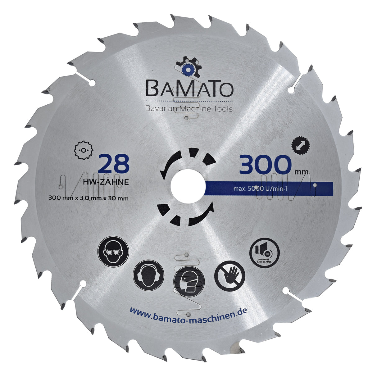 BAMATO 3-tlg. Hartmetall-Kreissägeblatt-Satz SBS300SET