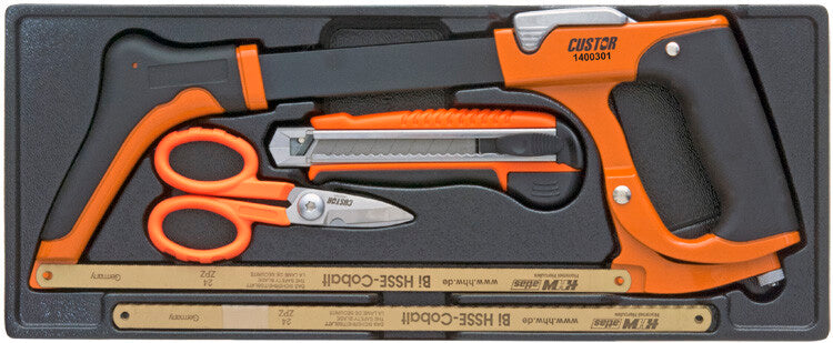 Messersatz, Schere, Säge, 3-tlg., M-Modul